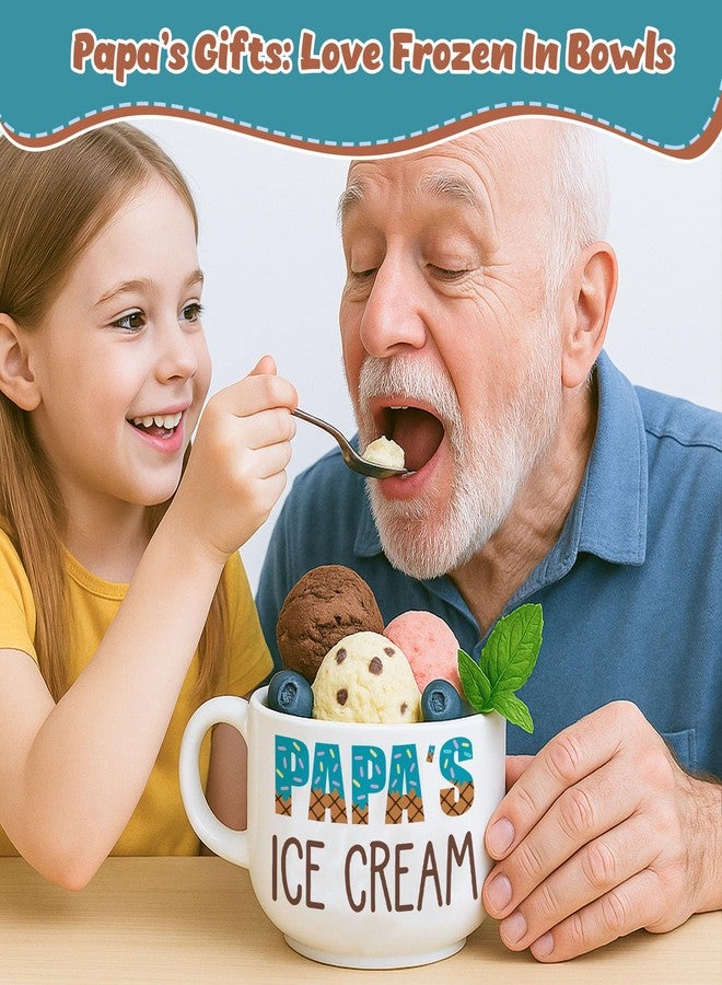 هدايا عيد الميلاد للأب من حفيدته، هدايا رائعة لعيد الميلاد، هدايا عيد الميلاد المتقاطعة للأب من أحفاده، مجموعة هدايا وعاء آيس كريم الأب - Image 5